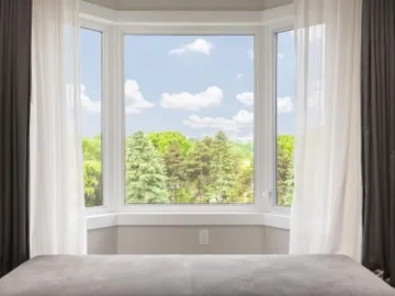 Window with forest view