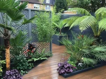 Outdoor decking patio design
