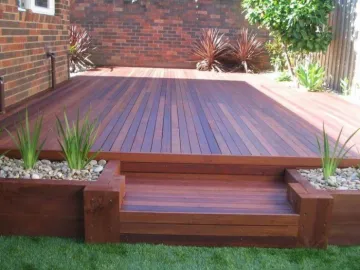 Garden decking near Chester, UK