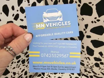 MN Vehicles – business card