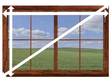 Measure for a new window