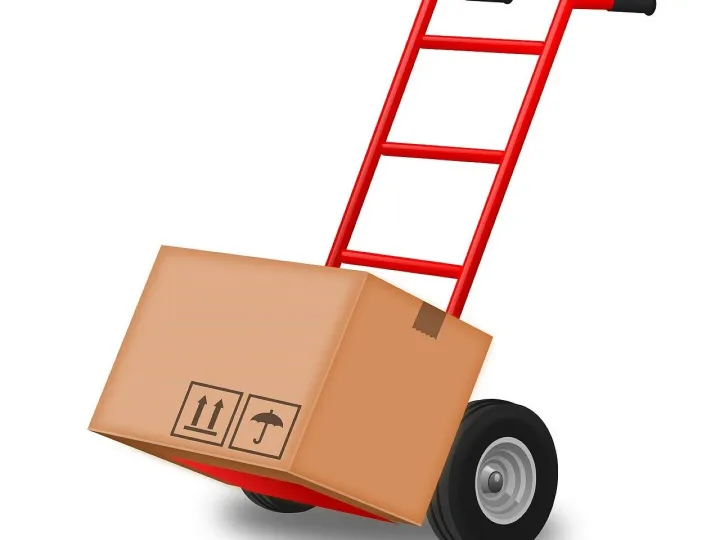 Hand truck, handtruck, hand cart, box, moving away