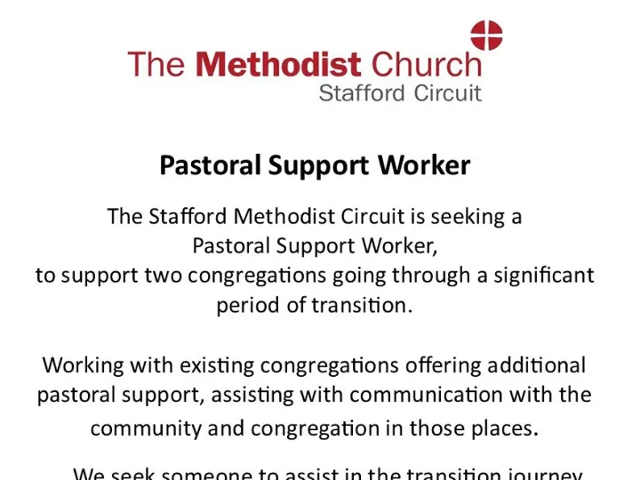 Pastoral Worker Advert