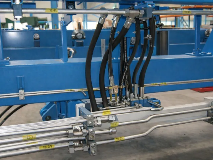 Industrial Hydraulic System Close-Up