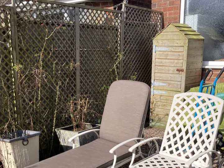 Items for sale &ndash; Pair of metal sun beds with cushions &pound;175 pair &pound;100 each