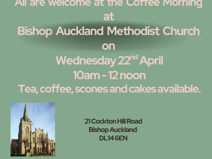 Coffee Morning Bamc 22.04.2026