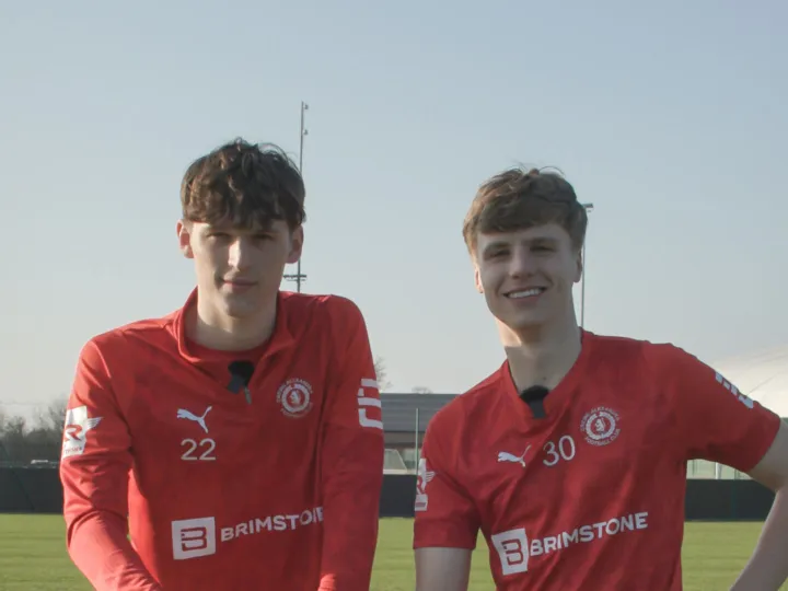 Crewe Alexandra Fc Players Phil Croker and Stan Da