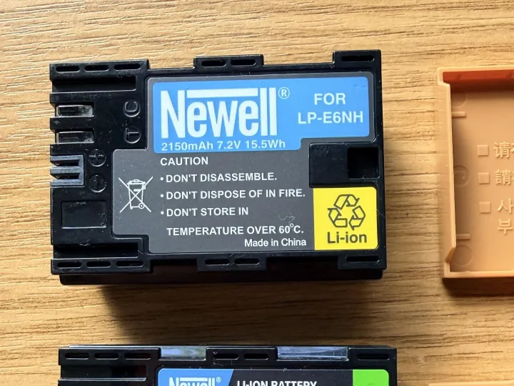 Items for sale &ndash; Two used Newell Canon LP-E6NH Replacement Batteries. &pound;40