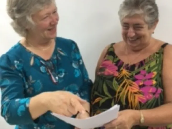 WI Susan Ord MSc, MBIG & President Irene Wilkinson