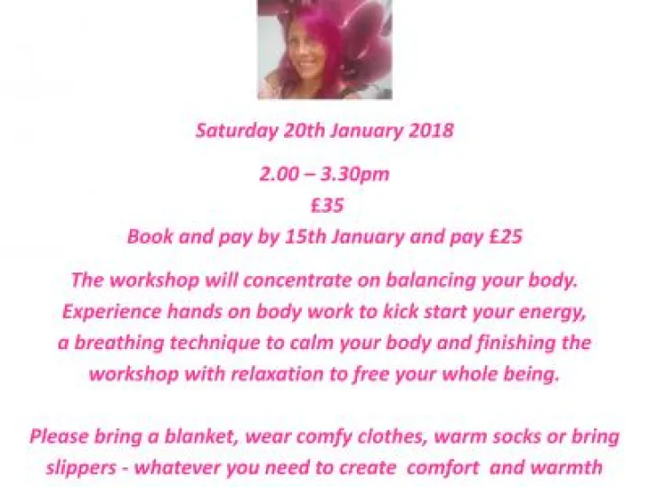 Re Balance Workshop 20th Jan