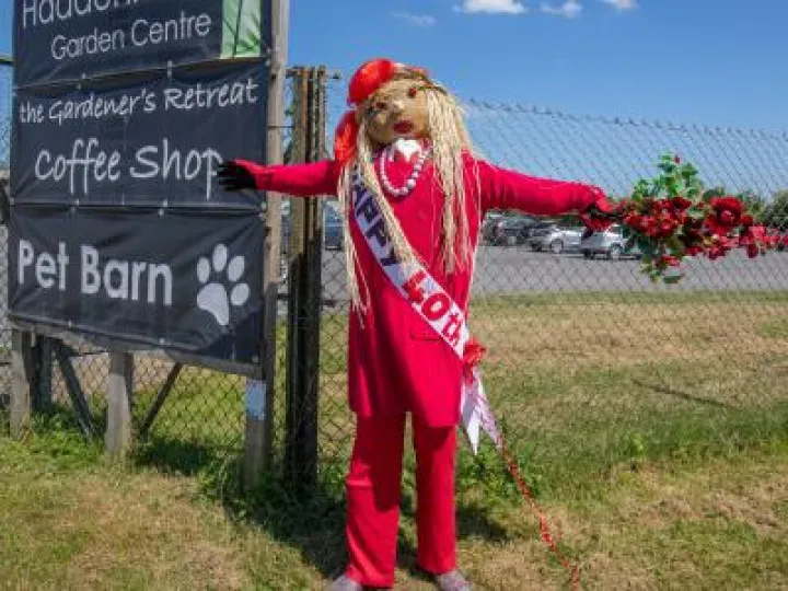 Ruby the Garden Centre Scarecrow