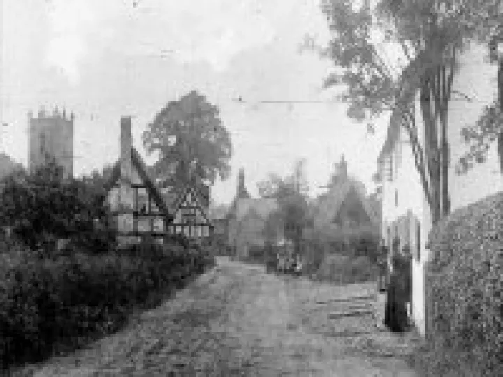 c.1890 Muslin Row & old cottages