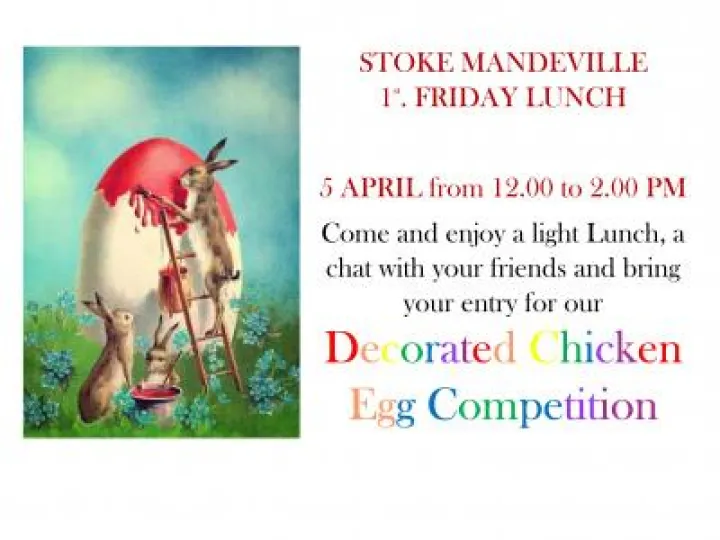 Easrter 1st friday lunch