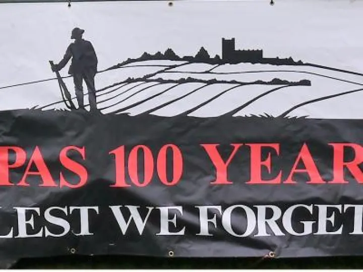 M 100 Y O Banner