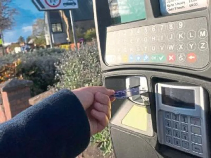 Parking Meter with Credit Cards Payments