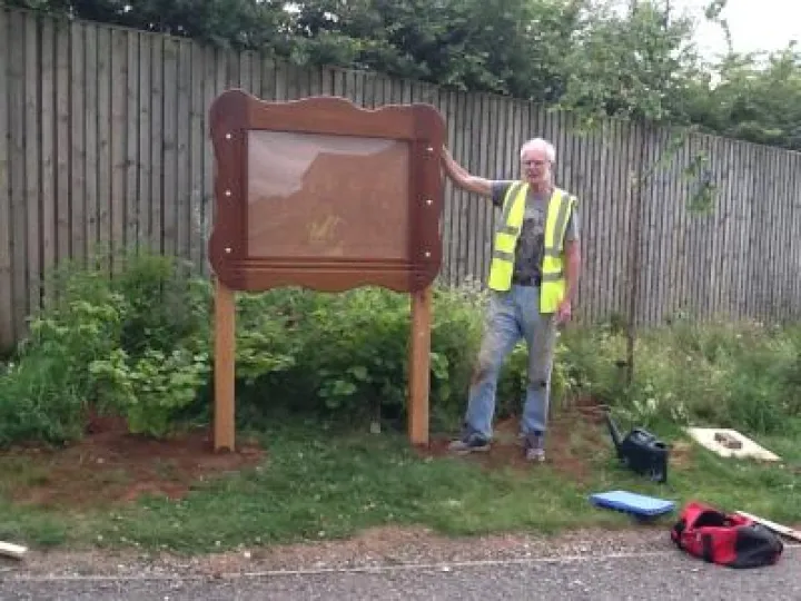 Erection Of Taylor Wimpey Notice Board