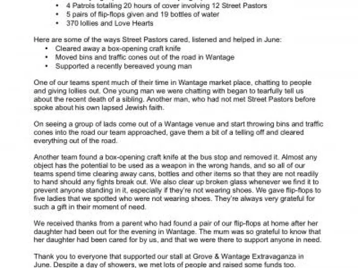 WGSP 06 2019 Report