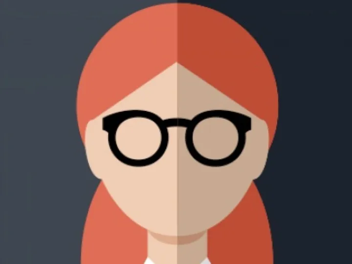 Female with glasses