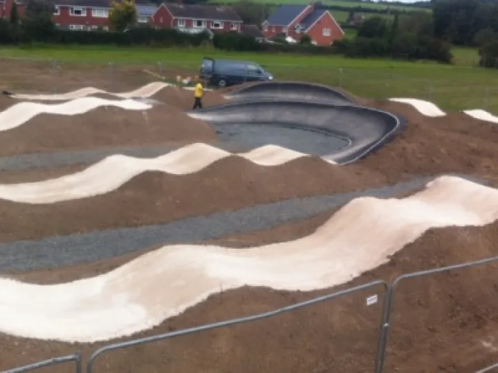 Craven Arms BMX track side view