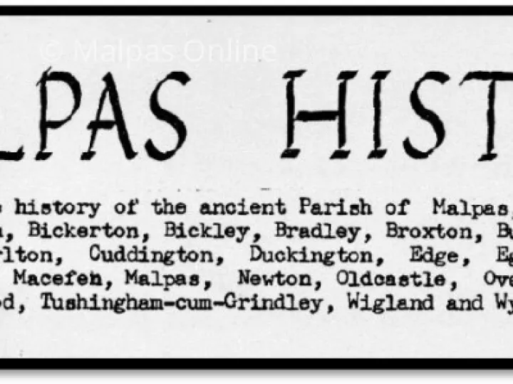 Malpas History Magazine Header