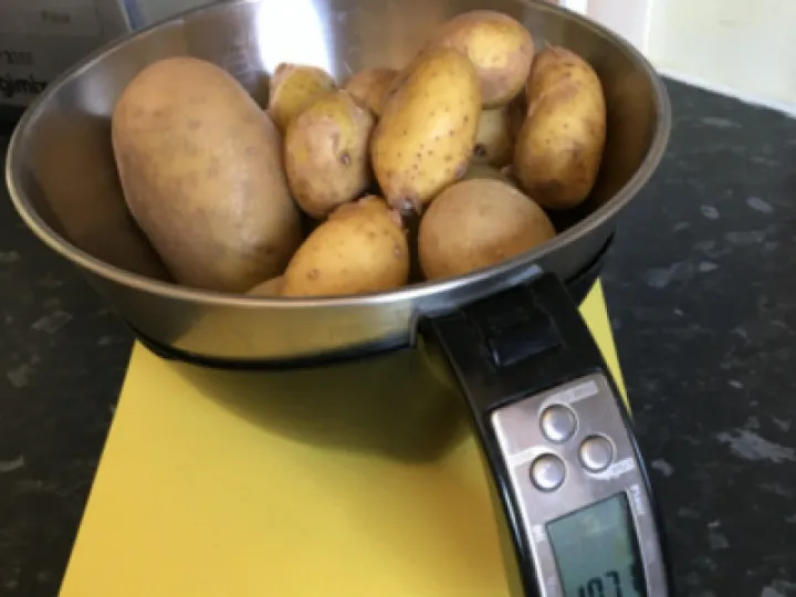 SuperSpud Weighing Photo