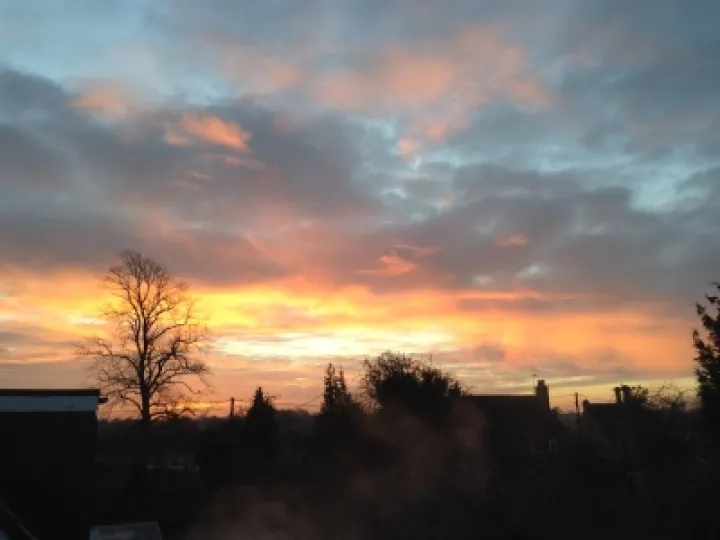 Winter Sunrise over Audlem
