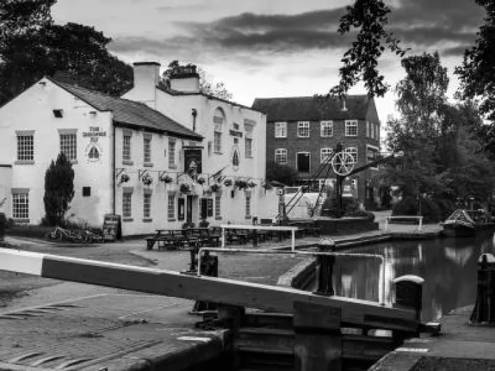 Audlem Locks, by Iain Miller