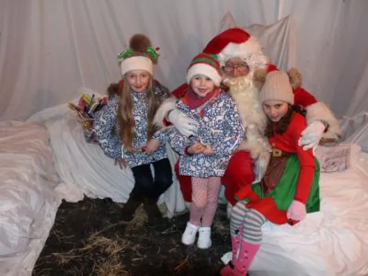 Family time with Santa