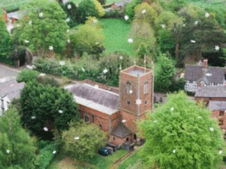 Church Minshull Aerial2 snow9