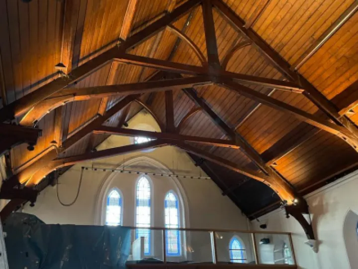 New uplighters in the chapel