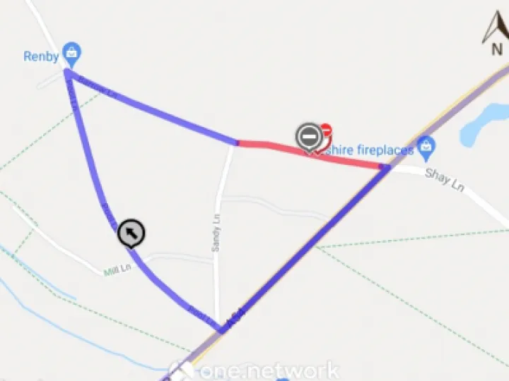 Road closure barrow lane 2 Aug