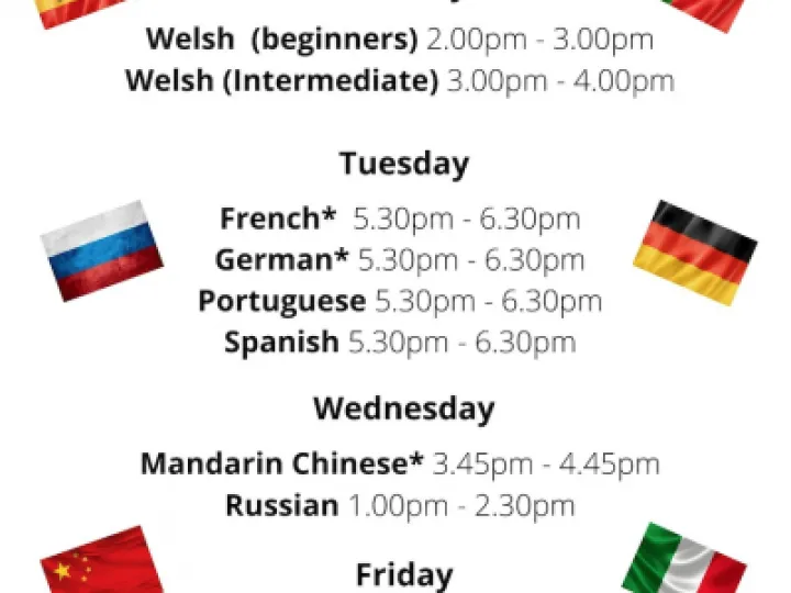 Language groups at Nantwich Library