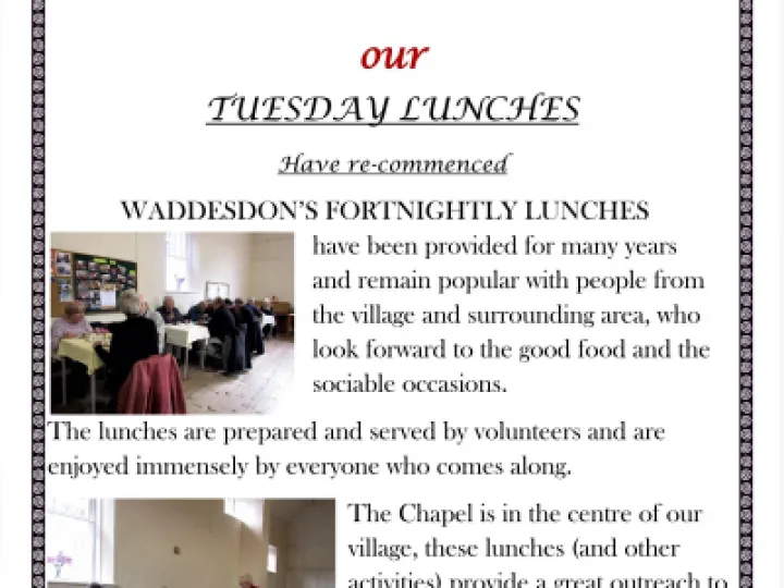 Waddesdon Lunch poster