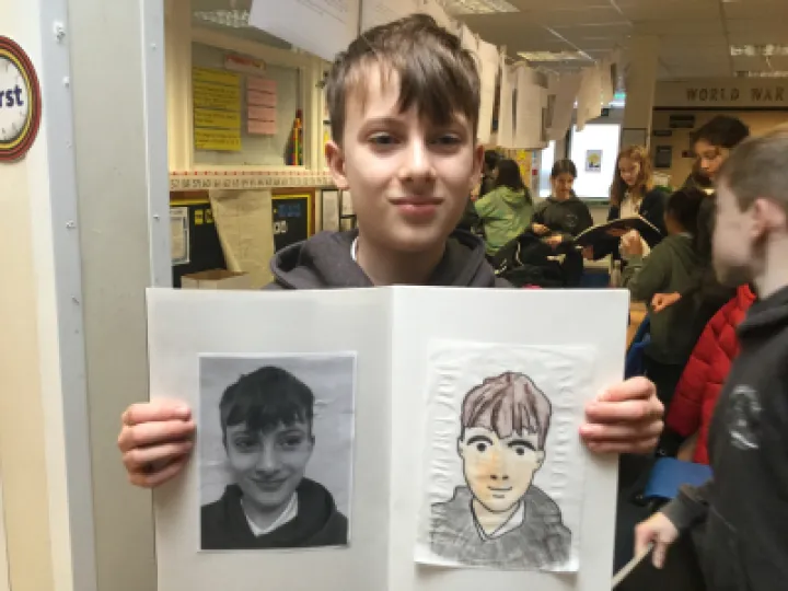 Julian Opie-inspired images