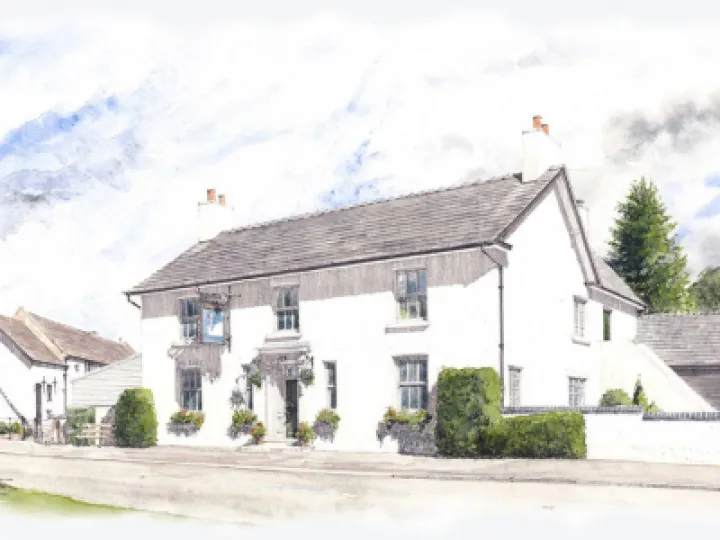 The Swan at Marbury Ilustration