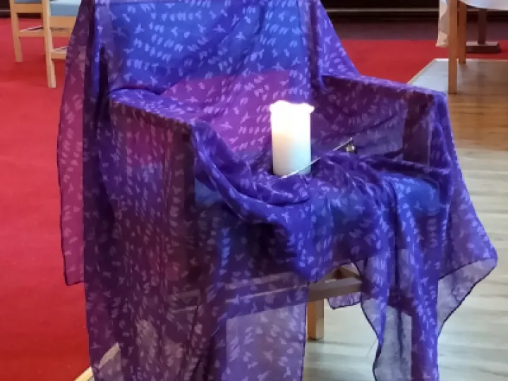 St Johns Llandudno & candle