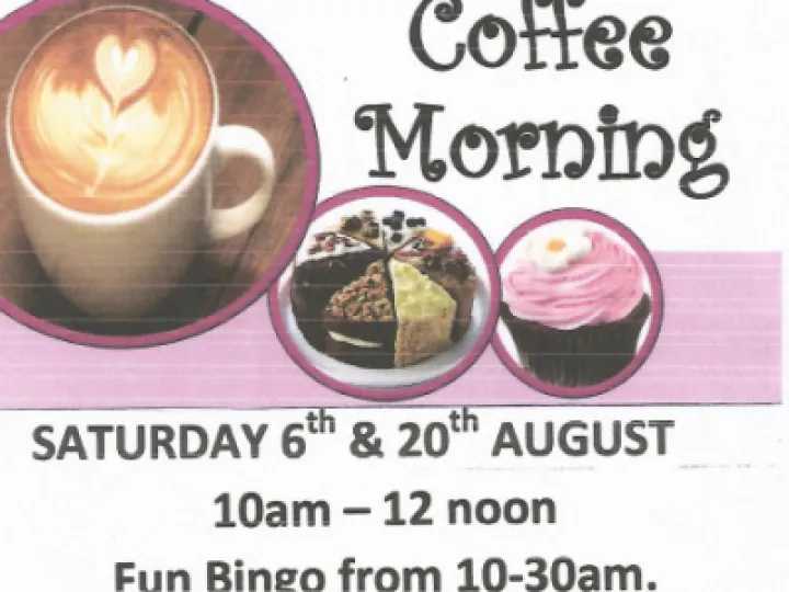 Fun Bingo Coffee Mornings &ndash; August 2022