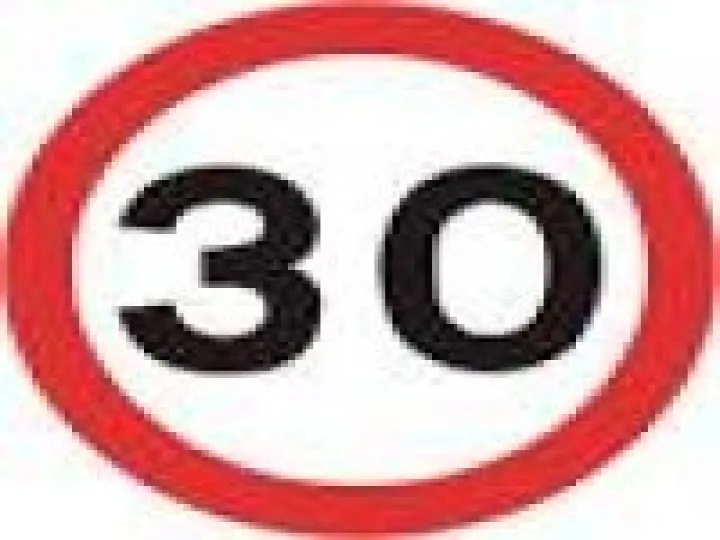 30 mph sign