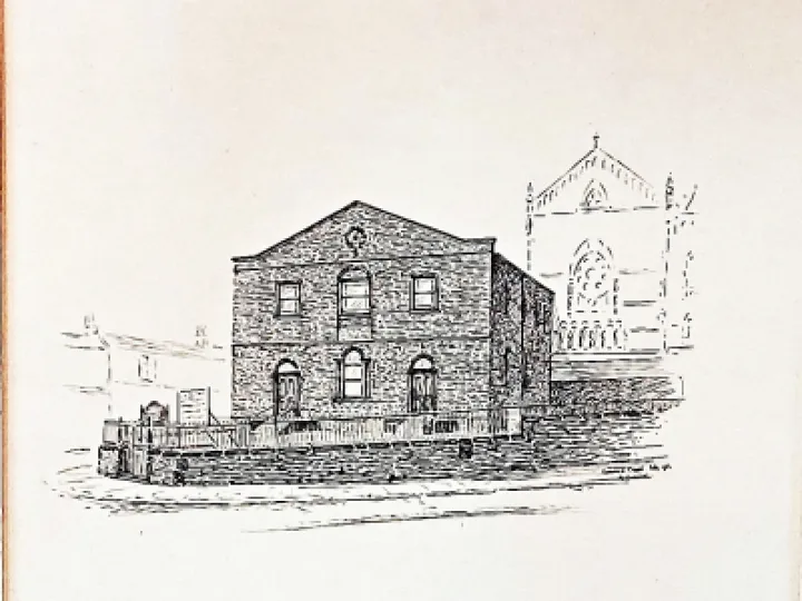 Old Building pen and ink