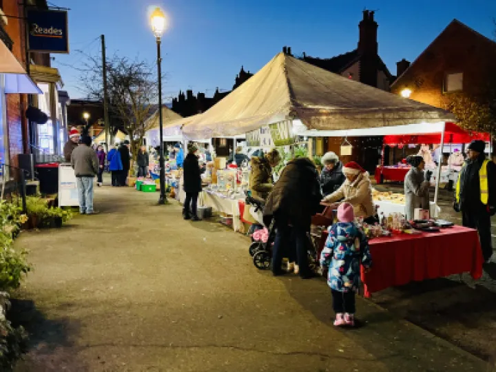 WI stall &ndash; Tombola Christmas Festival 2022