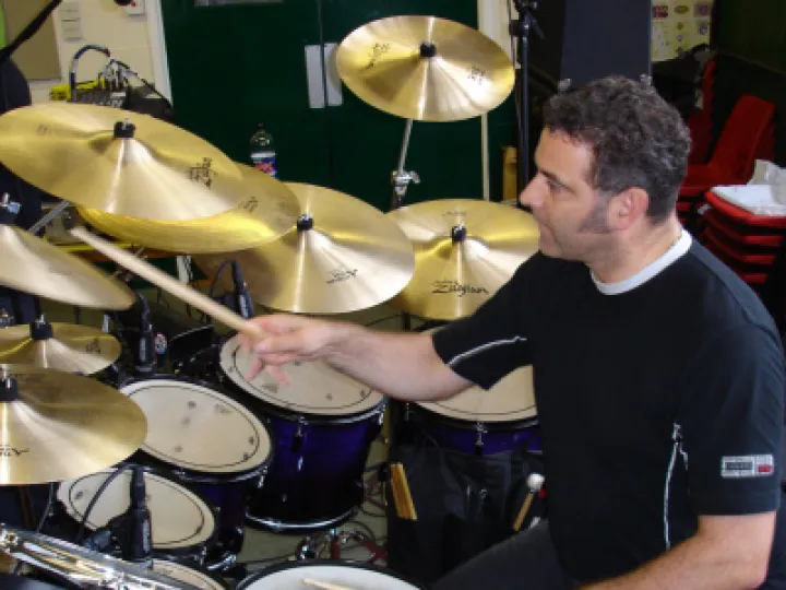Andy at the drums 1