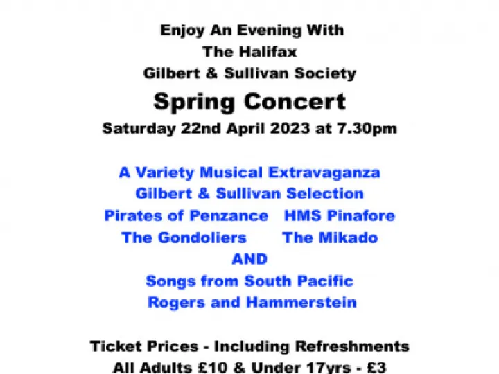 Gilbert & Sullivan Poster April 2023