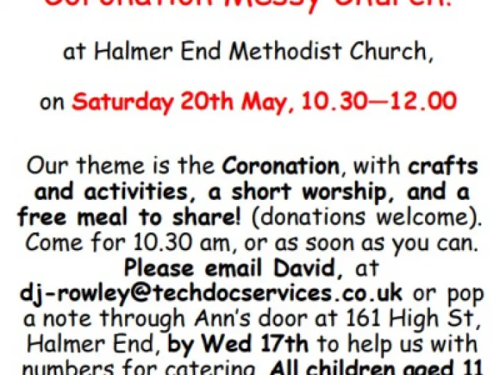 Coronation Messy Church_Halmer End Methodist Church_200503