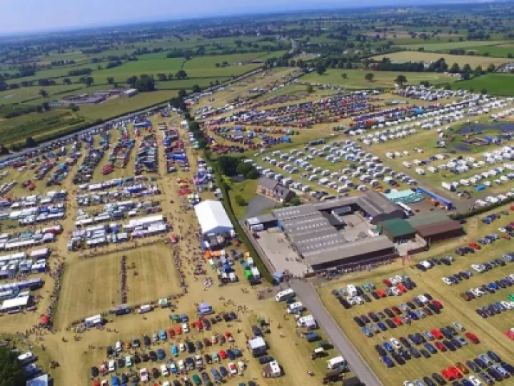 Kelsall Steam Rally aerial Shot