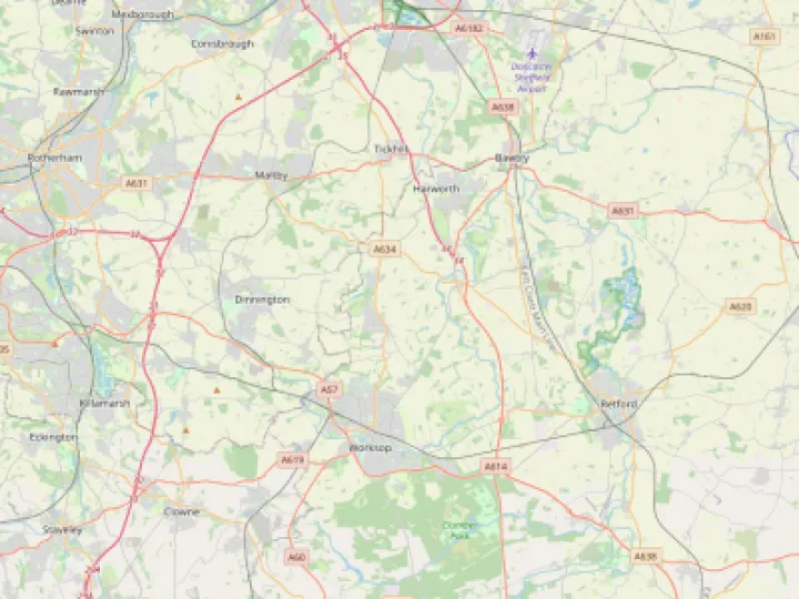 Map showing the location of Trinity Circuit