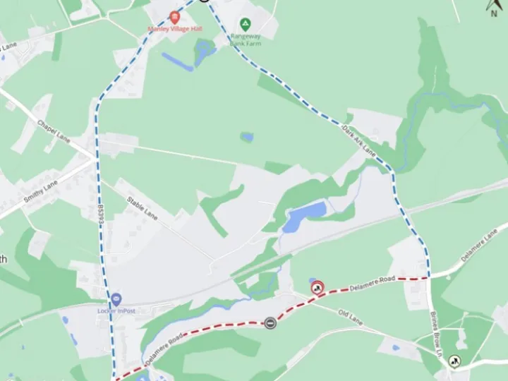 Road Closure – Delamere Road – 20231012