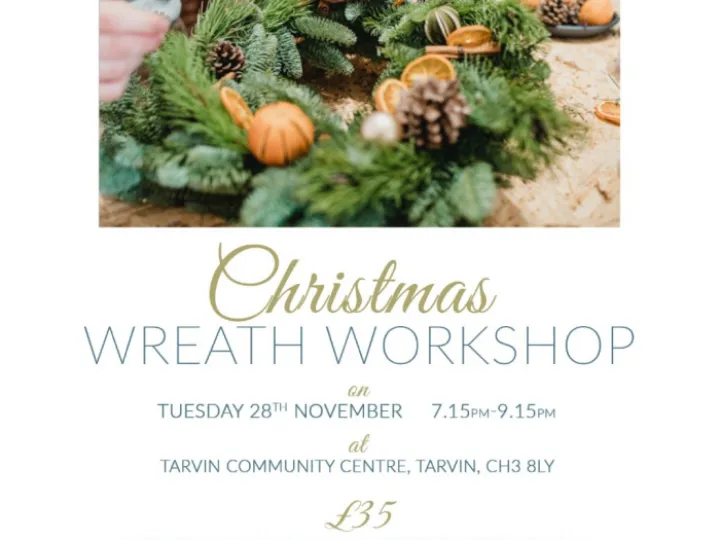 Charity Wreath Workshop Poster 2023
