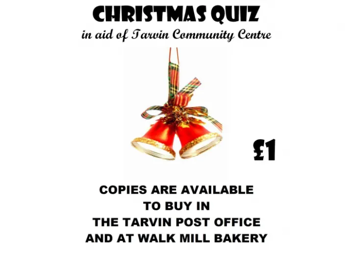 Christmas Quiz Poster For TCC 2023