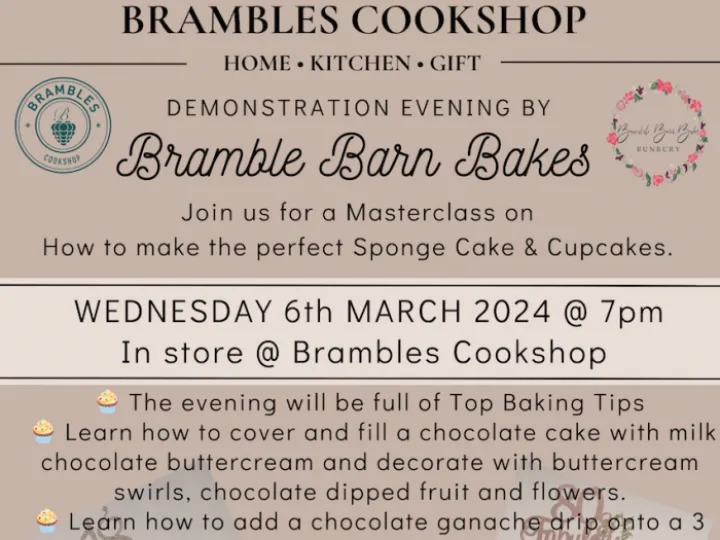 Brambles Barn Cakes  Revised schedule