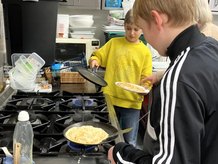 2024 – Lenten pancake-making at God Squad